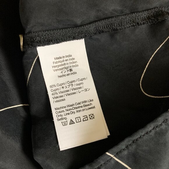 Madewell Black Dress with White FloralAbstract Pattern - Picture 5 of 6